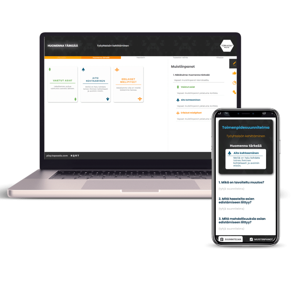 Henkilöstökeskustelut Topaasialla