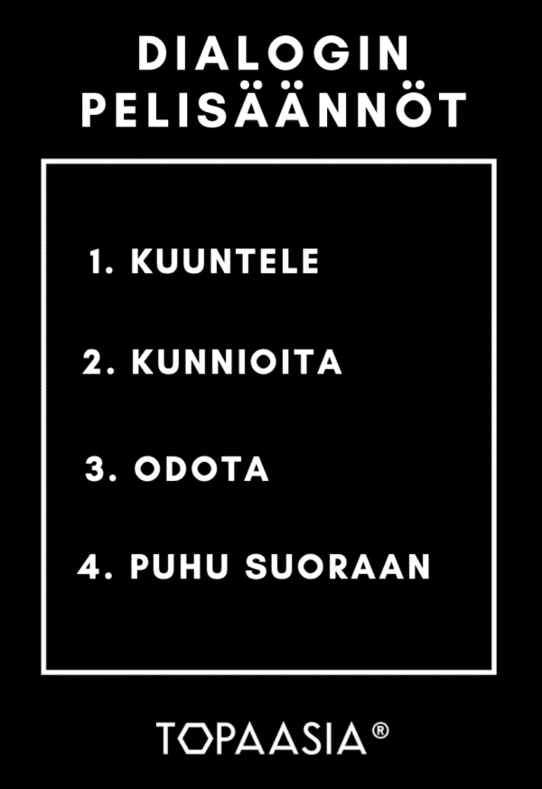 dialogin pelisaannot