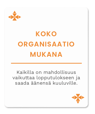 koko organisaatio mukana osallistava strategiatyo topaasia